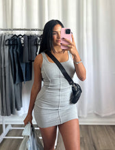 Load image into Gallery viewer, GREY BASIC DRESS
