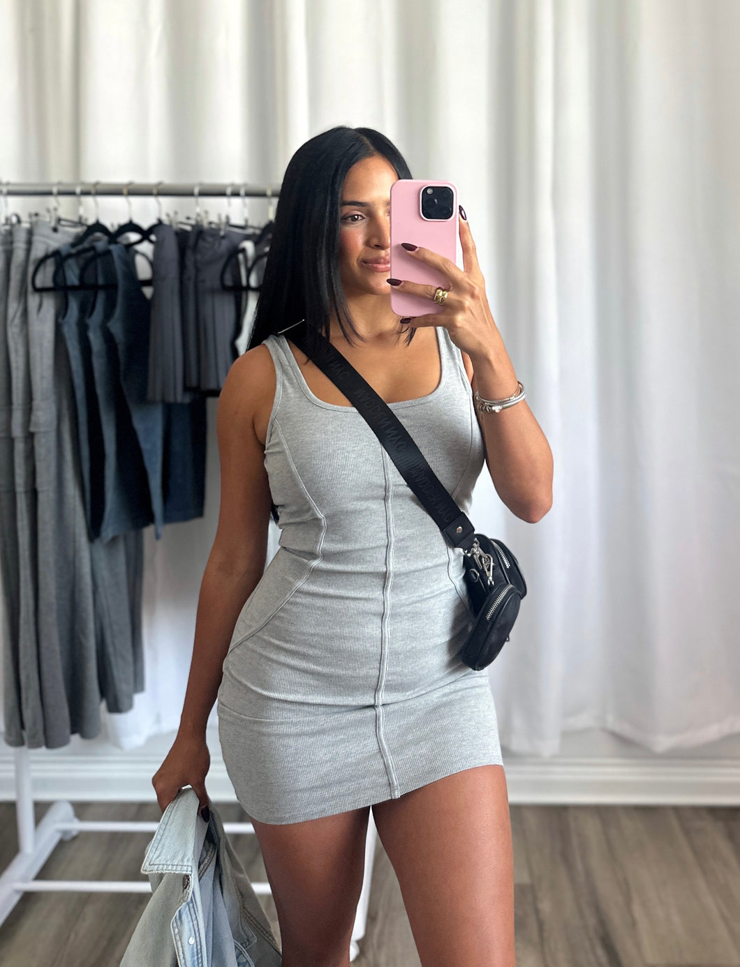 GREY BASIC DRESS