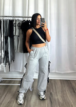 Load image into Gallery viewer, GREY STRIPE JOGGER PANTS
