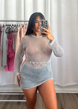 Load image into Gallery viewer, SILVER COVER-UP DRESS
