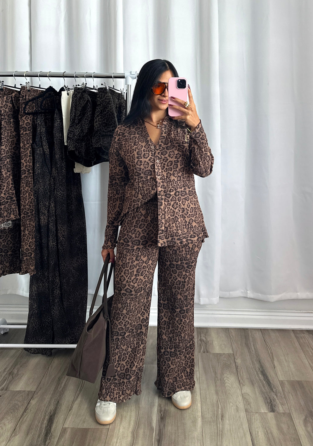 LEOPARD PANTS SET