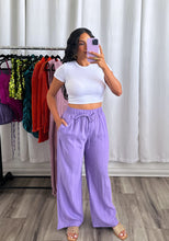 Load image into Gallery viewer, &quot;PURPLE&quot; LINEN PANTS
