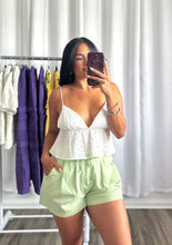 Load image into Gallery viewer, HIGH WAIST GREEN SHORTS

