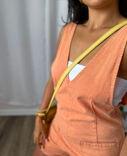 Load image into Gallery viewer, ORANGE DENIM ROMPER

