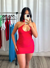 Load image into Gallery viewer, &quot;BORINQUEN&quot; RED DRESS WITH ROSE
