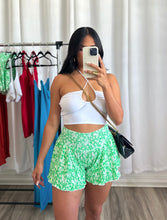 Load image into Gallery viewer, &quot;VERDANZA&quot; GREEN WIDE LEG SHORTS
