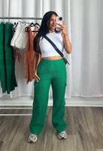 Load image into Gallery viewer, GREEN CARGO PANTS
