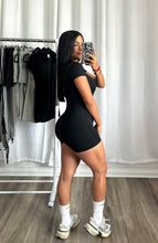 Load image into Gallery viewer, BLACK SPORT ROMPER
