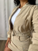 Load image into Gallery viewer, SKIRT AND JACKET NUDE SET
