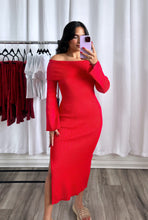 Load image into Gallery viewer, &quot;VALENTINE&#39;S&quot; OFF SHOULDER DRESS
