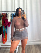 Load image into Gallery viewer, BROWN COVER-UP DRESS
