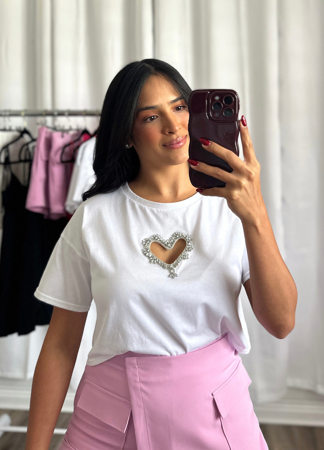 RHINESTONES WHITE TOP