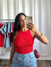 Load image into Gallery viewer, CHERRY RED BODYSUIT
