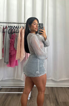 Load image into Gallery viewer, SILVER COVER-UP DRESS
