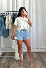 Load image into Gallery viewer, RHINESTONES DENIM SHORT
