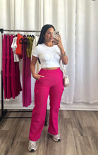 Load image into Gallery viewer, FUCHSIA CARGO PANTS
