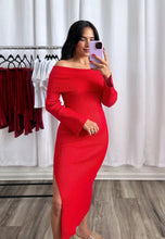 Load image into Gallery viewer, &quot;VALENTINE&#39;S&quot; OFF SHOULDER DRESS
