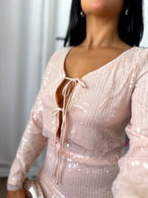 Load image into Gallery viewer, NUDE PINK SEQUIN SET
