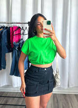 Load image into Gallery viewer, &quot;GREEN APPLE&quot; DRAWSTRING TOP
