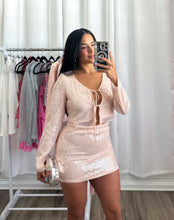 Load image into Gallery viewer, NUDE PINK SEQUIN SET
