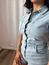Load image into Gallery viewer, DENIM ROMPER
