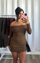 Load image into Gallery viewer, BROWN TOP AND SKIRT SET
