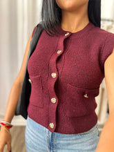 Load image into Gallery viewer, BURGUNDY VEST
