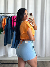 Load image into Gallery viewer, &quot;MANGO&quot; DRAWSTRING TOP

