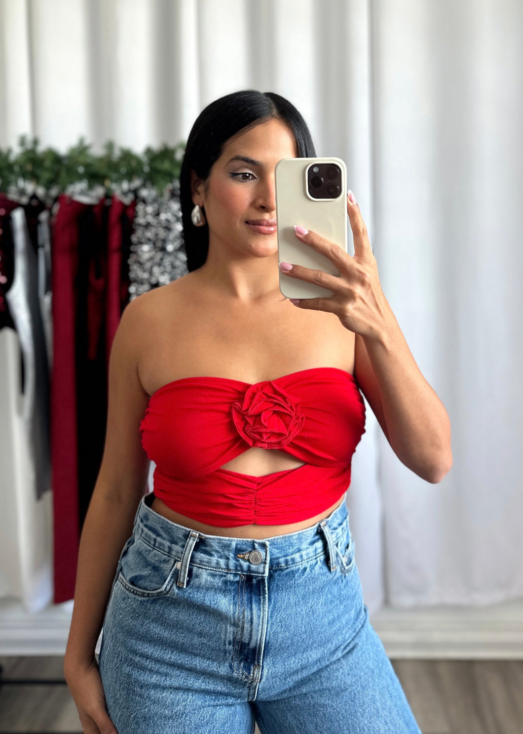 FLOWER RED TOP