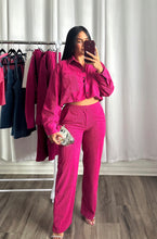 Load image into Gallery viewer, FUCHSIA PANTS SET (PRE-ORDEN | LLEGAN DEL 23 AL 27)
