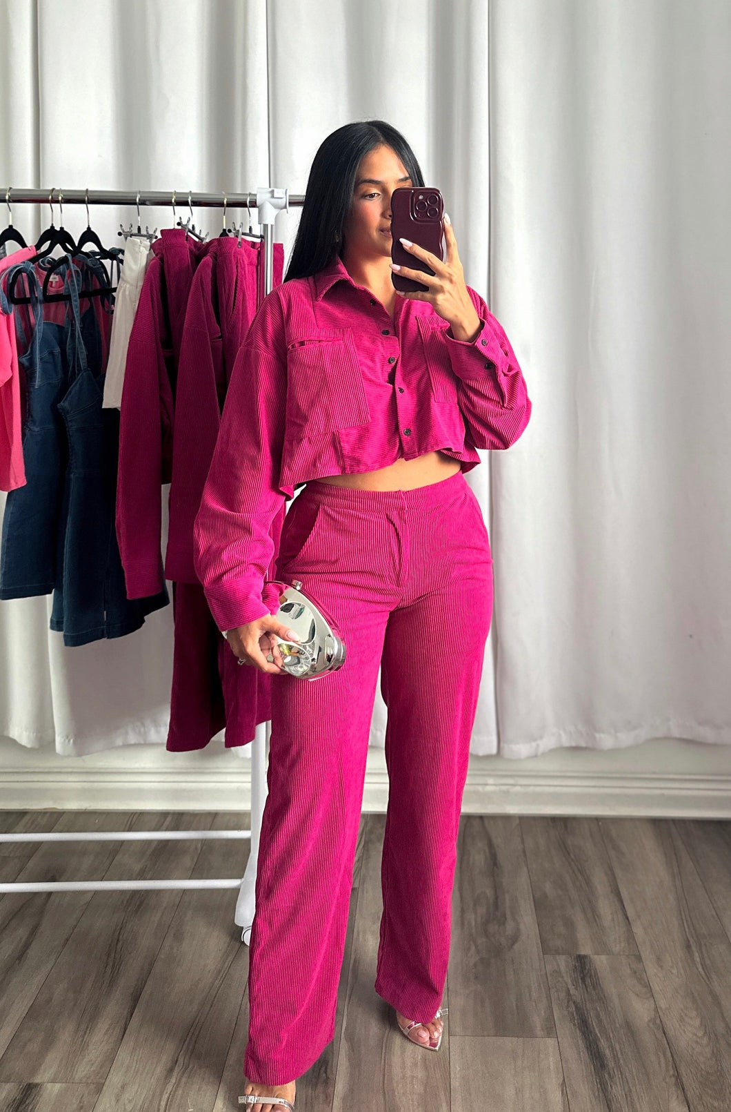 FUCHSIA PANTS SET (PRE-ORDEN | LLEGAN DEL 23 AL 27)