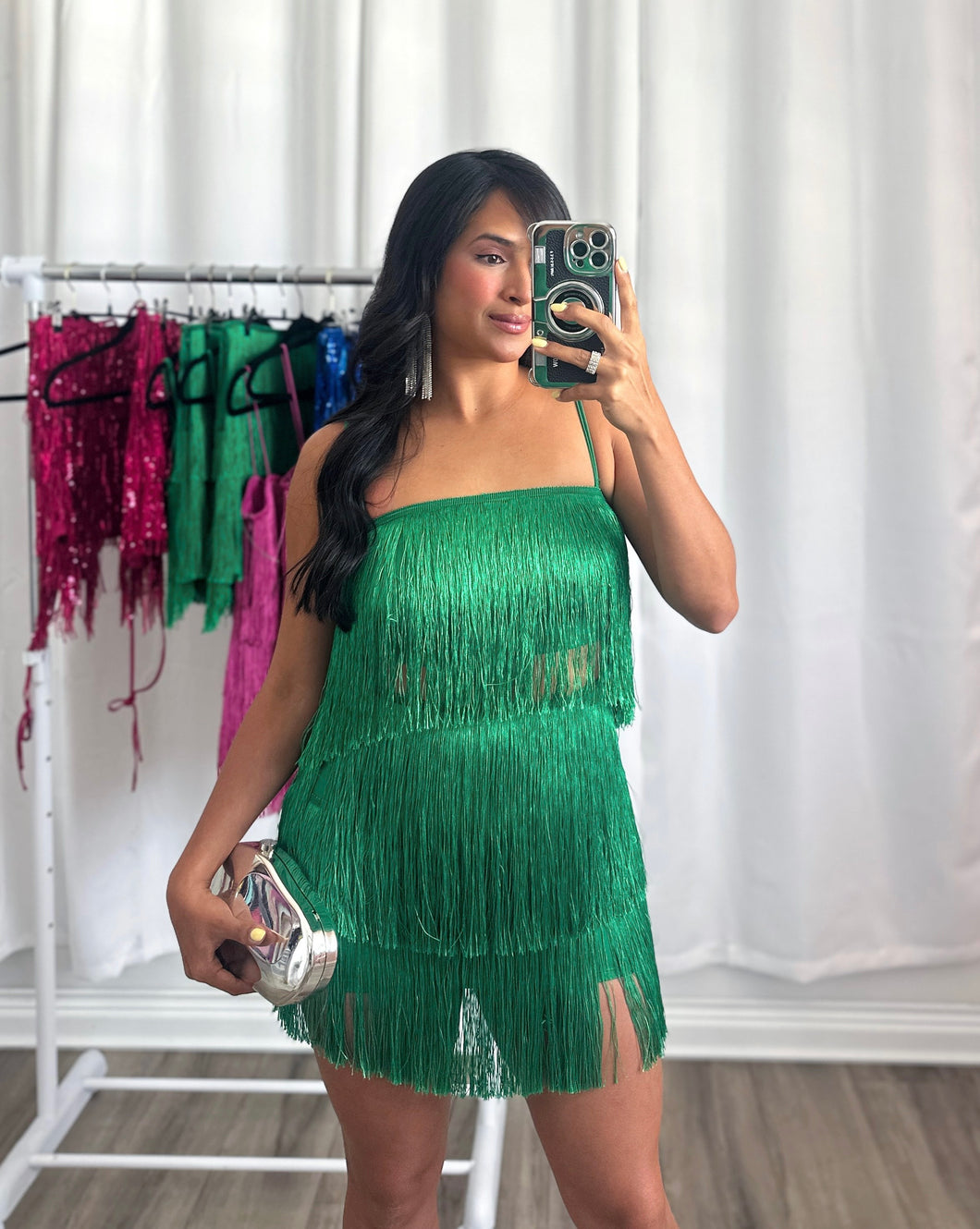 GREEN SKIRT SET