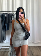 Load image into Gallery viewer, GREY BASIC DRESS
