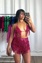 Load image into Gallery viewer, FUCHSIA SKIRT SET
