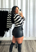Load image into Gallery viewer, &quot;BLACK &amp; WHITE SWEATER&quot;
