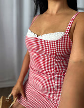Load image into Gallery viewer, GINGHAM RED DRESS
