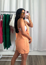 Load image into Gallery viewer, ORANGE DENIM ROMPER
