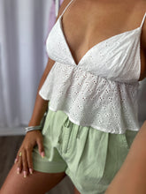 Load image into Gallery viewer, HIGH WAIST GREEN SHORTS

