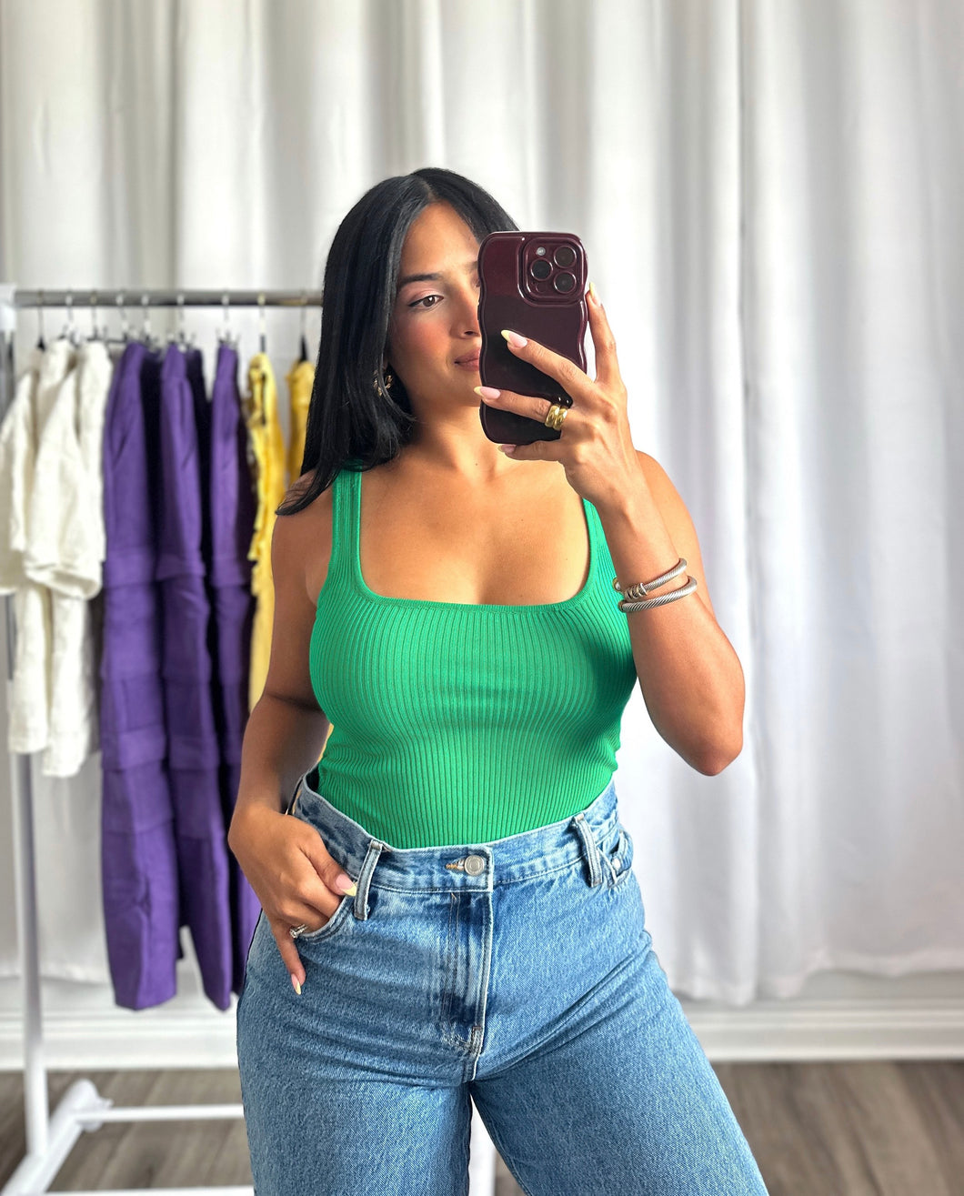 GREEN BODYSUIT