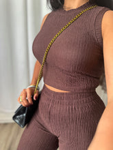 Load image into Gallery viewer, &quot;DARK BROWN PANTS SET&quot;
