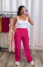 Load image into Gallery viewer, &quot;MAGENTA&quot; CARGO PANTS
