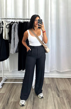 Load image into Gallery viewer, BLACK HIGH WAISTED PANTS
