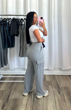 Load image into Gallery viewer, GREY CARGO PANTS
