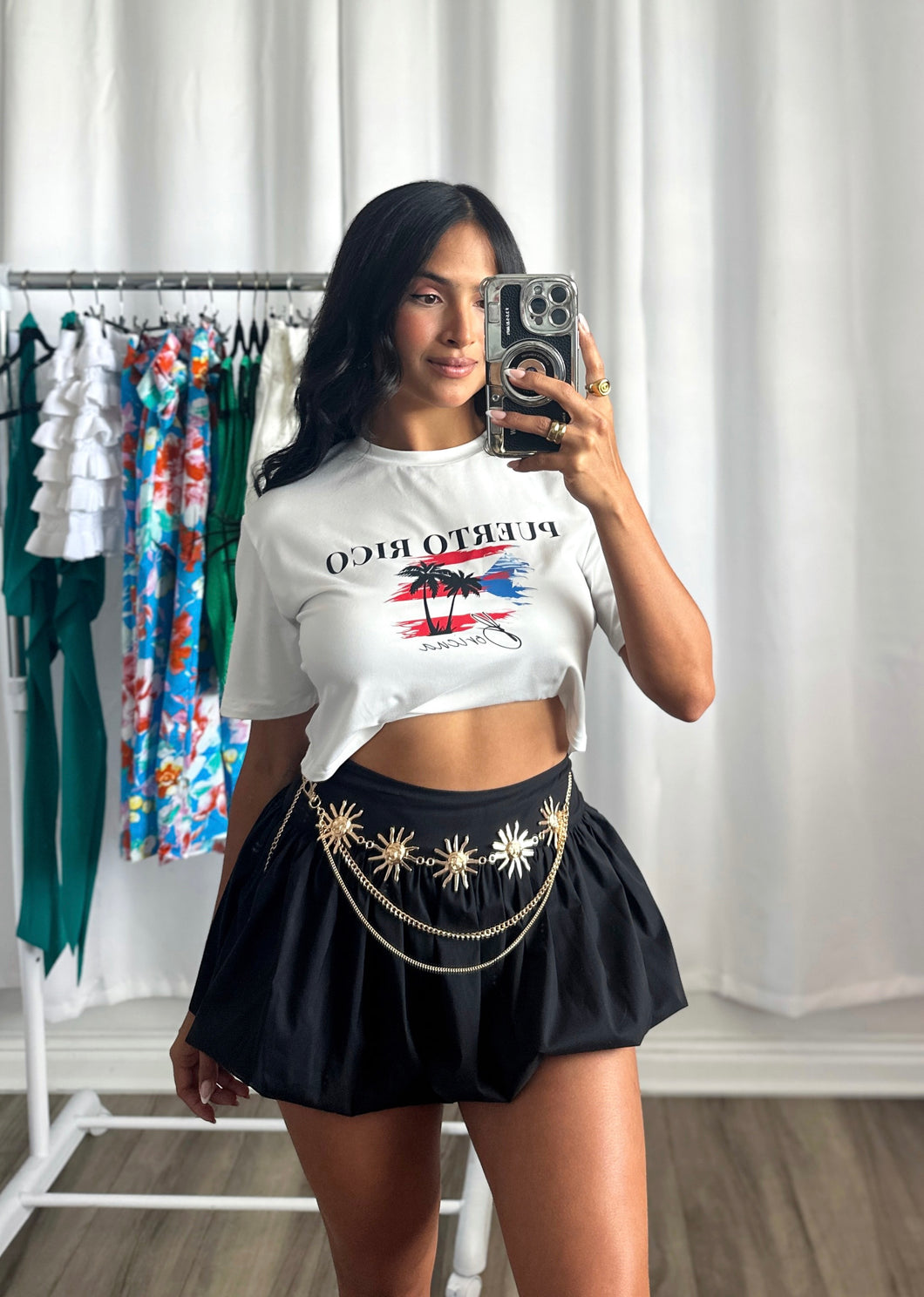 BLACK SKORT