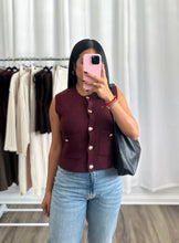 Load image into Gallery viewer, BURGUNDY VEST
