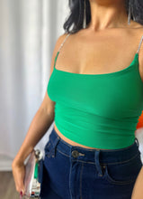 Load image into Gallery viewer, GREEN RHINESTONE TOP
