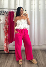 Load image into Gallery viewer, &quot;IBIZA&quot; FUCHSIA LINEN PANTS
