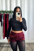 Load image into Gallery viewer, SEQUIN HIGH WAISTED SHORT
