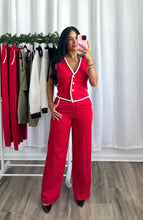 Load image into Gallery viewer, RED HIGH WAISTED PANTS
