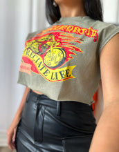 Load image into Gallery viewer, BLACK LEATHER CARGO SKIRT
